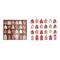 Hello Honey® Red, White & Natural Wood House Advent Calendar Set